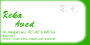 reka aved business card